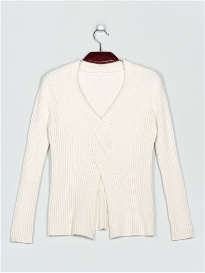 Soft ribbed sweater (M/L-L/XL)