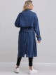 Buttoned denim trench coat azul (S-M-L)