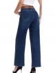 Straight jeans with buttons azul (XS-XL)