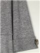 Maxi knit cardigan with pockets gris