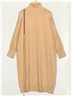 Vestido amplio punto camel