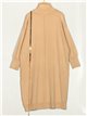 Oversized knit dress camel