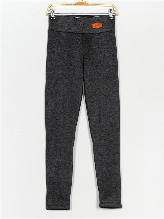 Sherpa fleece lined leggings gris