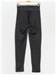 Sherpa fleece lined leggings gris