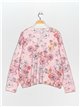 Jersey pelo floral rosa