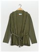 Frayed Edge knit cardigan verde-militar