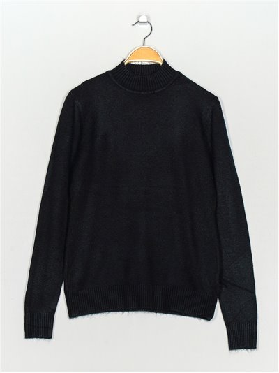 Basic sweater negro