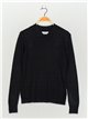 Basic sweater negro