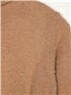 Jersey pelo soft cuello vuelto camel