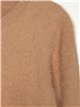 Soft faux fur sweater camel