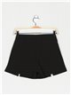 Shorts skirt with rhinestone negro