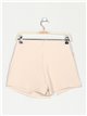 Shorts skirt with bows beis