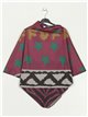 Soft star poncho buganvilla