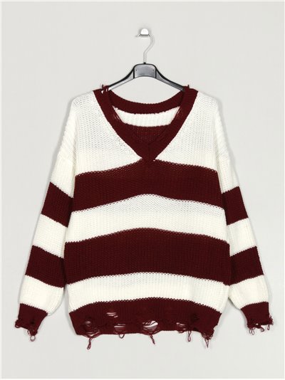 Striped sweater vino