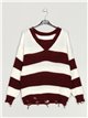 Striped sweater vino