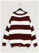 Striped sweater vino