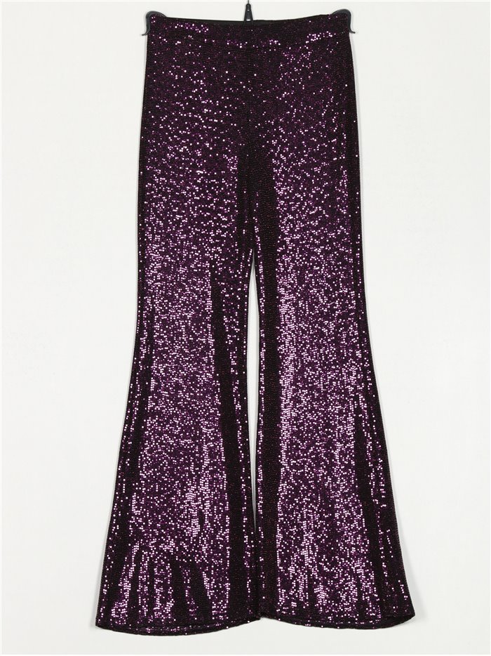 Pantalón flare morado