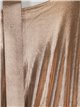 Metallic thread dress champan