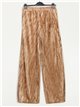 Velvet straight leg trousers camel