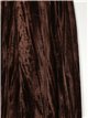 Velvet straight leg trousers marron