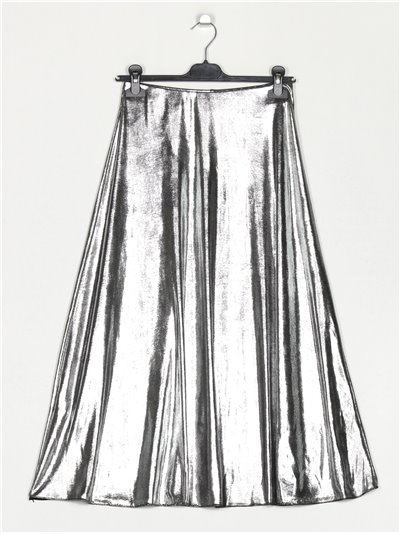 Metallic thread skirt plata