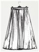 Metallic thread skirt plata