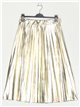 Faux leather pleated skirt oro