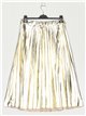 Faux leather pleated skirt oro