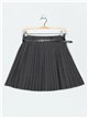 Pleated bermuda skirt 