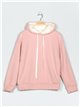 Sherpa lined fleece sweatshirts with hood 