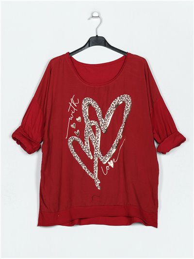 Camiseta love animal print 