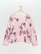 Soft floral sweater rosa