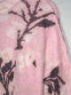 Jersey pelo floral rosa