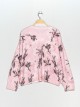 Soft floral sweater rosa