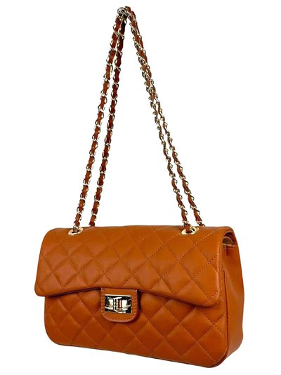 Citybag piel acolchado camel