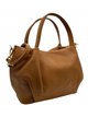 Minimal leather citybag camel