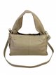 Minimal leather citybag taupe