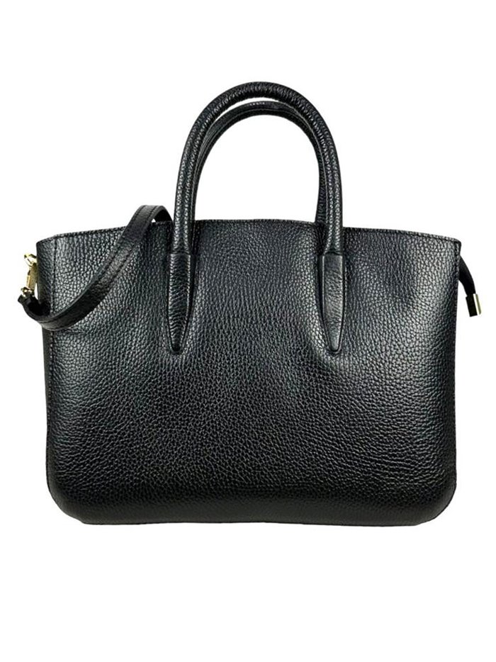 Shopper liso piel negro