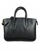 Minimal leather tote bag negro