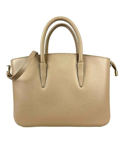 Shopper liso piel taupe