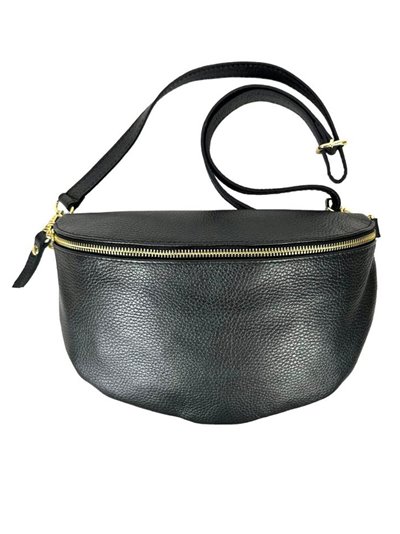 Leather belt bag negro