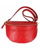 Leather belt bag rojo