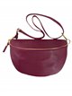 Leather belt bag vino