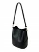 Leather mini bucket bag negro