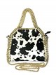 Leather animal print mini citybag vaca