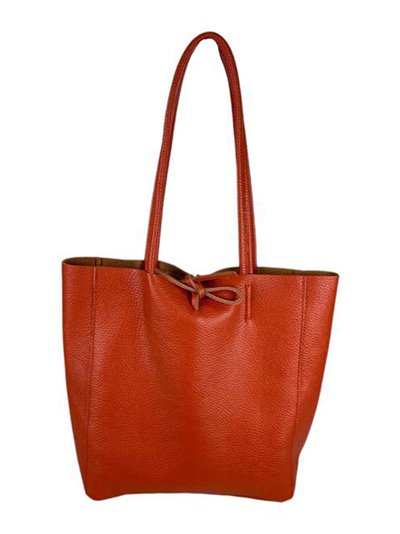 Minimal leather tote bag teja