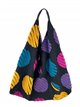 Printed knit tote bag circulo-multicolor