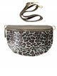 Leather animal print belt bag bronce-pintas