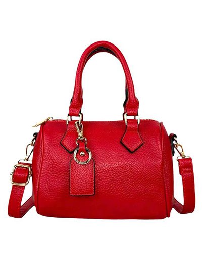 Mini bolso bowling rojo