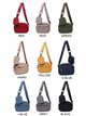 2 pieces Nylon crossbody bag + Purse